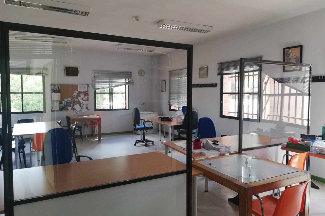 Mamparas preventivas para atención al público