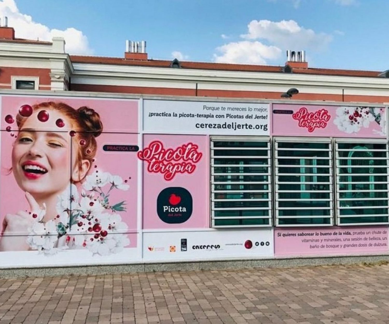 Campaña publicidad de grandes formatos Picotaterapia Picota del Jerte