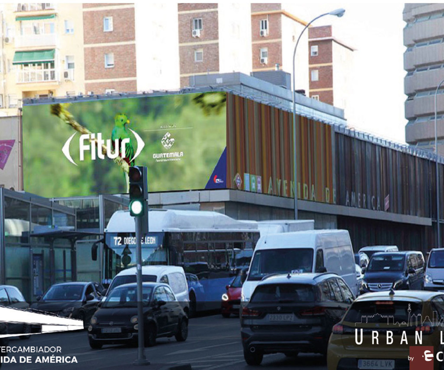 Publicidad exterior en Madrid. Circuito Urban Led con pantallas digitales gran formato en Intercambiadores Avenida América, Príncipe Pío y Plaza de Castilla