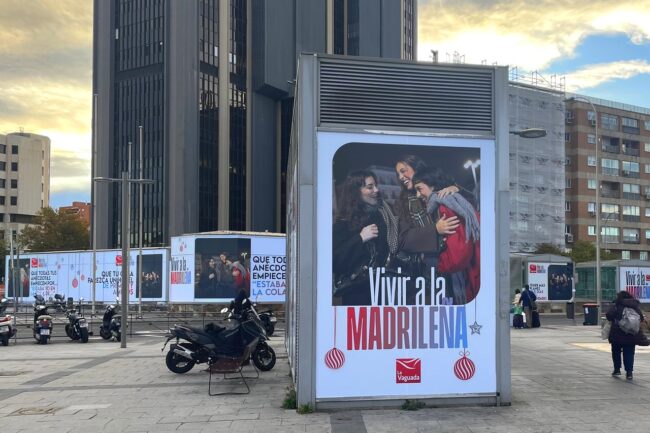 Soportes publicitarios de gran formato espectacular exterior para campaña La Vaguada Madrid